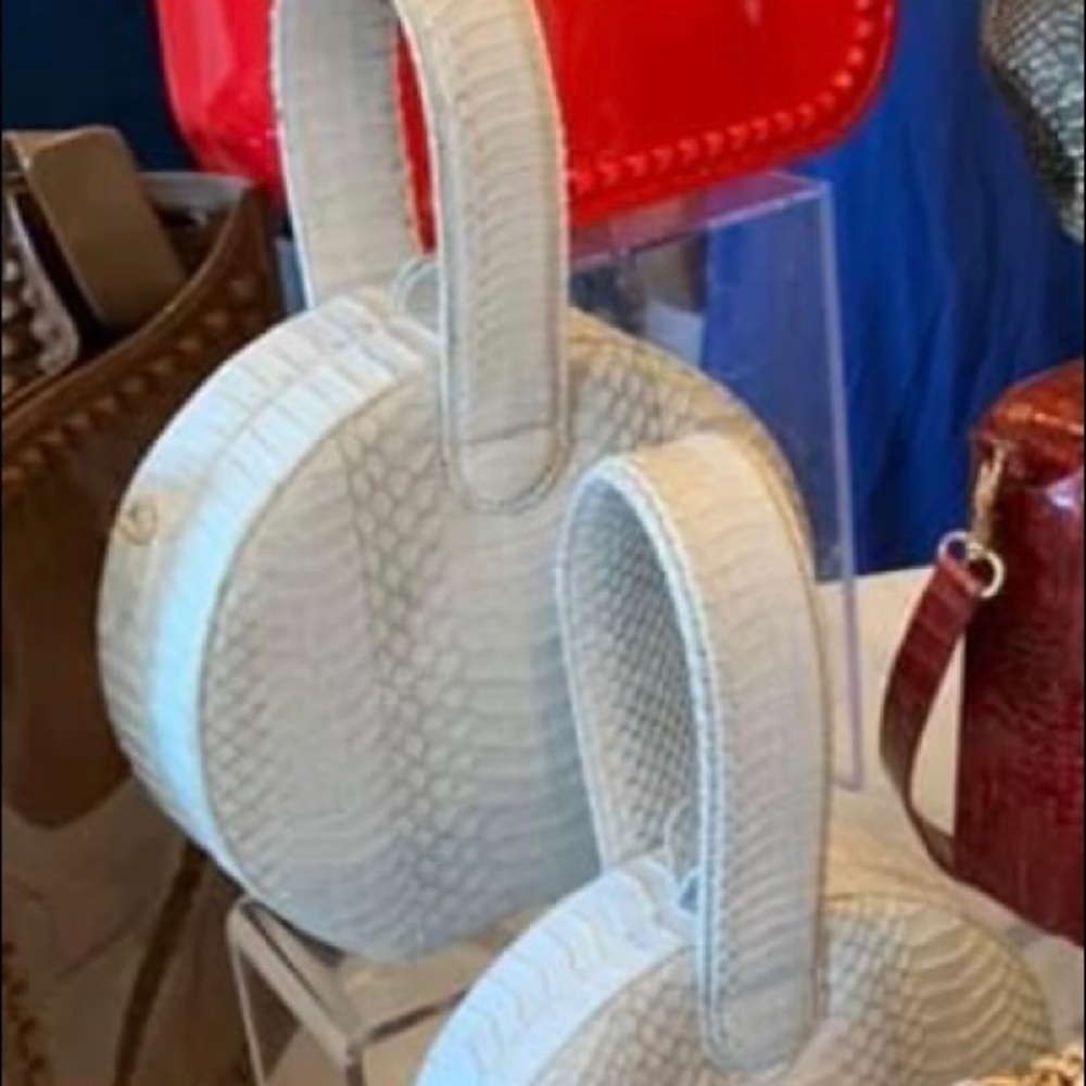 Exotic python handbag
